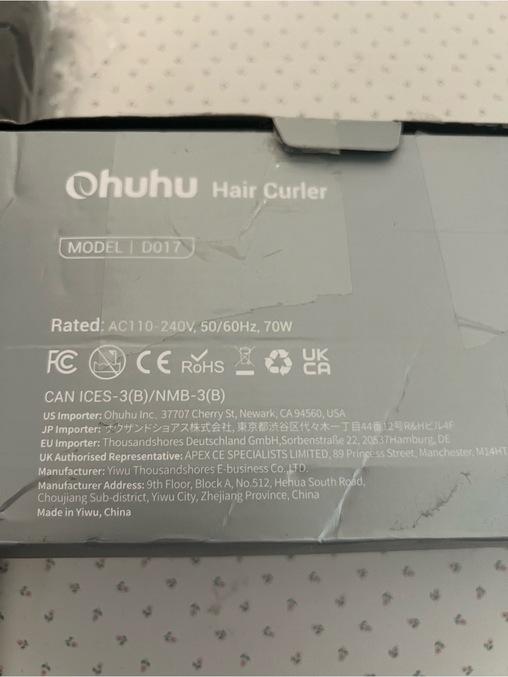 Ohuhu Interchangeable Hair Curler Set 5-in-1 Curling Wand Multiple Barrels NIB - Picture 3 of 6